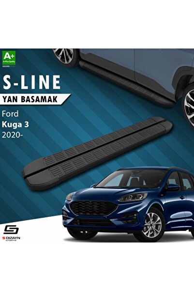 1_org_zoom-1003.jpg Ford Kuga 3 S-Line Siyah Araca Özel Yan Basamak 183 cm 2020 ve Üzeri - Görsel 1