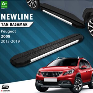 S-Dizayn Peugeot 2008 Newline Krom Araca Özel Yan Basamak 179 cm 2013-2019