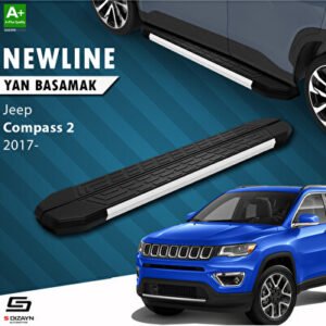 S-Dizayn Jeep Compass 2 Newline Alüminyum Araca Özel Yan Basamak 173 cm 2017 ve Üzeri