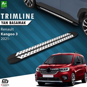 S-Dizayn Renault Kangoo 3 TrimLine Gri Araca Özel Yan Basamak 193 cm 2021 ve Üzeri