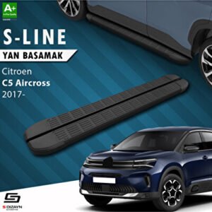 Citroen C5 Aircross S-Line Siyah Araca Özel Yan Basamak 193 cm 2017-2024