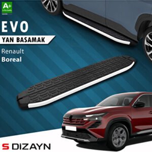 S-Dizayn Renault Boreal Evo Alüminyum Araca Özel Yan Basamak 183 cm 2025 ve Üzeri