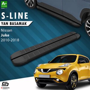 S-Dizayn Nissan Juke S-line Siyah Araca Özel Yan Basamak 173 cm 2010-2018