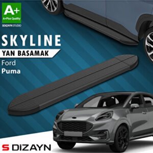 Ford Puma Skyline Siyah Araca Özel Yan Basamak 173 cm 2019 ve Üzeri
