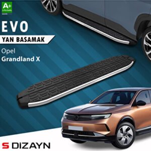 S-Dizayn Opel Grandland 2 Elektrikli Evo Krom Araca Özel Yan Basamak 193 cm 2024 ve Üzeri