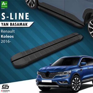 Renault Koleos 2 S-Line Siyah Araca Özel Yan Basamak 163 cm 2016 ve Üzeri