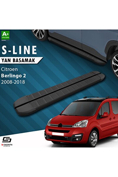 1_org_zoom-1139.jpg Citroen Berlingo 2 S-Line Siyah Araca Özel Yan Basamak 193 cm 2008-2018 - Görsel 1