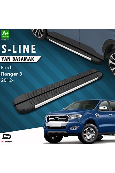 1_org_zoom-1186.jpg Ford Ranger 3 S-Line Alüminyum Araca Özel Yan Basamak 203 cm 2012-2022 - Görsel 1