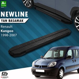 S-Dizayn Renault Kangoo Newline Siyah Araca Özel Yan Basamak 189 cm 1998-2007