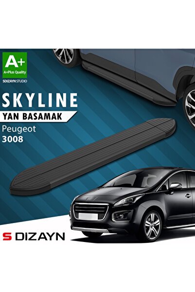 1_org_zoom-1198.jpg Peugeot 3008 Skyline Siyah Araca Özel Yan Basamak 183 cm 2009-2013 - Görsel 1