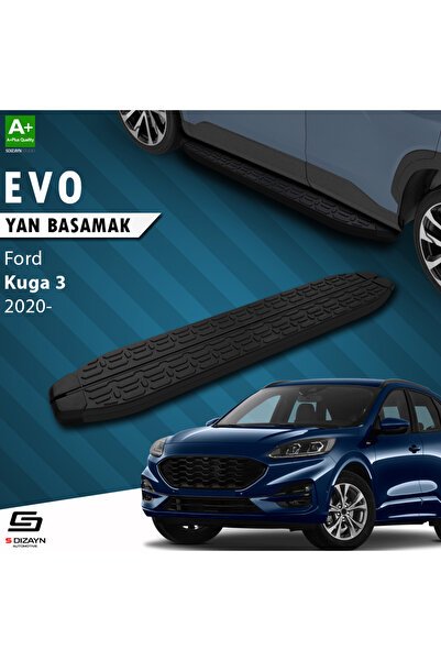 1_org_zoom-1200.jpg Ford Kuga 3 Evo Siyah Araca Özel Yan Basamak 183 cm 2020 ve Üzeri - Görsel 1