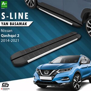 Nissan Qashqai 2 S-Line Alüminyum Araca Özel Yan Basamak 173 cm 2014-2021