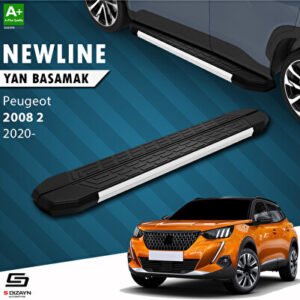 Peugeot 2008 2 NewLine Alüminyum Araca Özel Yan Basamak 183 cm 2020 ve Üzeri
