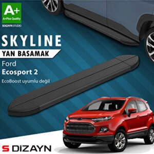 Ford EcoSport 2 Skyline Siyah Araca Özel Yan Basamak 173 cm 2012-2022