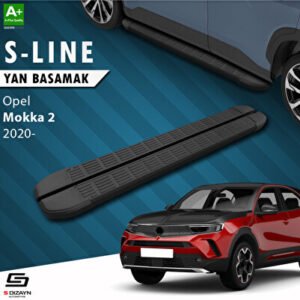 Opel Mokka 2 S-Line Siyah Araca Özel Yan Basamak 173 cm 2020 ve Üzeri