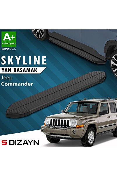 1_org_zoom-1305.jpg Jeep Commander Skyline Siyah Araca Özel Yan Basamak 173 cm 2006-2010 - Görsel 1
