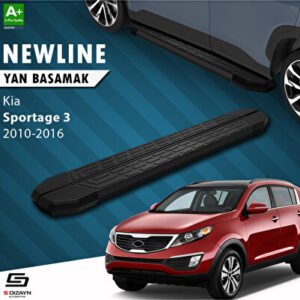 Kia Sportage 3 NewLine Siyah Araca Özel Yan Basamak 173 cm 2010-2016