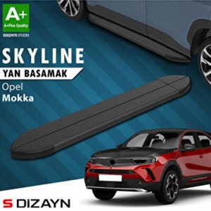 Opel Mokka 2 Skyline Siyah Araca Özel Yan Basamak 173 cm 2020 ve Üzeri