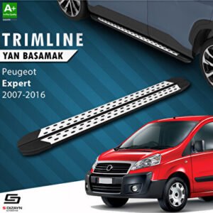 S-Dizayn Peugeot Expert 2 Kısa Şase TrimLine Gri Araca Özel Yan Basamak 220 cm 2007-2016