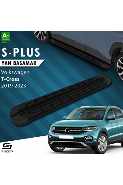 1_org_zoom-1341.jpg S-Dizayn Volkswagen T-Cross S-Plus Siyah Araca Özel Yan Basamak 173 cm 2019-2023 - Görsel 1