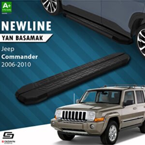 Jeep Commander NewLine Siyah Araca Özel Yan Basamak 173 cm 2006-2010