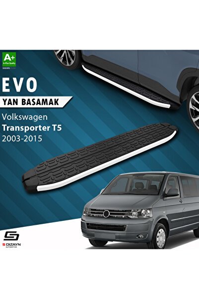 1_org_zoom-1351.jpg S-Dizayn Volkswagen Transporter T5 Kısa Şase Evo Alüminyum Araca Özel Yan Basamak 213 cm 2003-2015 - Görsel 1