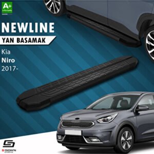 S-Dizayn Kia Niro Newline Siyah Araca Özel Yan Basamak 183 cm 2017 ve Üzeri