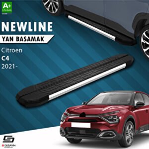 Citroen C4 3 NewLine Krom Araca Özel Yan Basamak 183 cm 2021 ve Üzeri