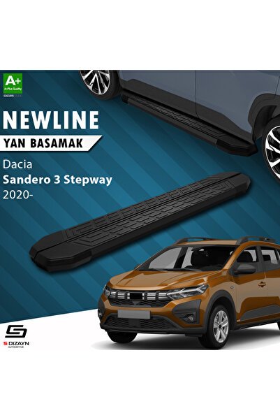 1_org_zoom-1385.jpg Dacia Sandero 3 Stepway NewLine Siyah Araca Özel Yan Basamak 183 cm 2020 ve Üzeri - Görsel 1