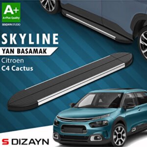 Citroen C4 Cactus Skyline Krom Araca Özel Yan Basamak 183 cm 2014 ve Üzeri