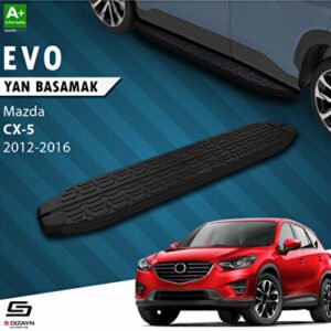 Mazda CX-5 Evo Siyah Araca Özel Yan Basamak 183 cm 2012-2016