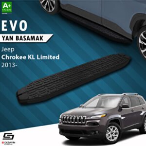 Jeep Cherokee KL Evo Siyah Araca Özel Yan Basamak 173 cm 2013-2023