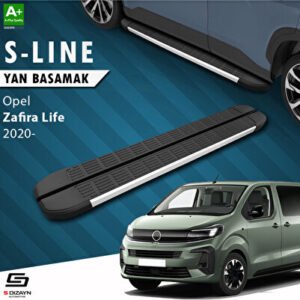 Opel Zafira Life Uzun Şase S-Line Alüminyum Araca Özel Yan Basamak 243 cm 2020 ve Üzeri