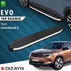 S-Dizayn Opel Grandland X 2 Elektrikli Evo Alüminyum Araca Özel Yan Basamak 193 cm 2024 ve Üzeri OP-GX2