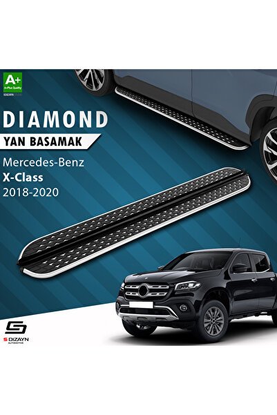 1_org_zoom-1440.jpg S-Dizayn Mercedes X-Class Diamond Krom Araca Özel Yan Basamak 203 cm 2018-2020 - Görsel 1
