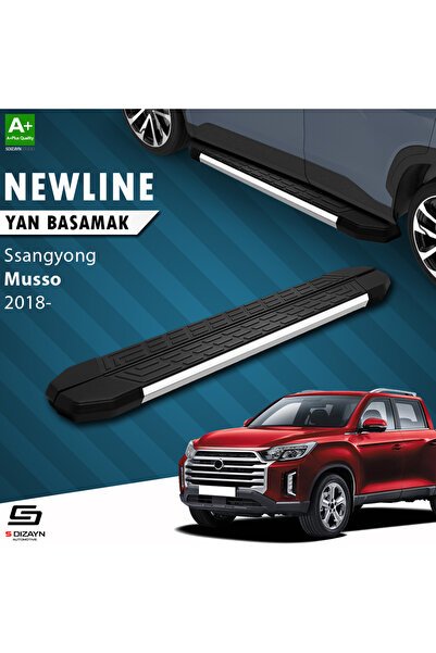 1_org_zoom-1482.jpg SsangYong Musso NewLine Krom Araca Özel Yan Basamak 203 cm 2018 ve Üzeri - Görsel 1