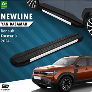 Renault Duster 3 NewLine Alüminyum Araca Özel Yan Basamak 183 cm 2024 ve Üzeri