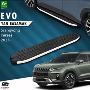 S-Dizayn SsangYong Torres Evo Alüminyum Araca Özel Yan Basamak 183 cm 2023 ve Üzeri