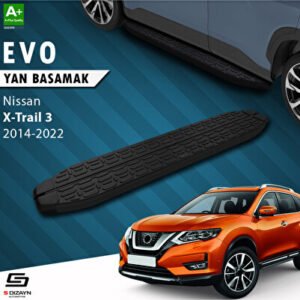 Nissan X-Trail T32 Evo Siyah Araca Özel Yan Basamak 183 cm 2014-2022