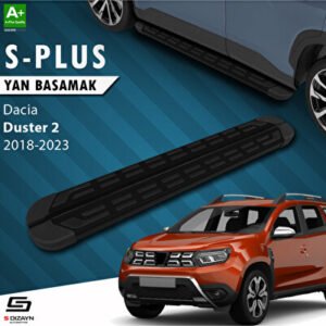 S-Dizayn Dacia Duster 2 S-Plus Siyah Araca Özel Yan Basamak 173 cm 2018-2023