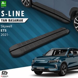 S-Dizayn Skywell ET5 S-Line Siyah Araca Özel Yan Basamak 193 cm 2021 ve Üzeri
