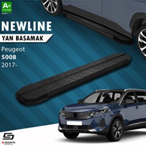 Peugeot 5008 2 NewLine Siyah Araca Özel Yan Basamak 203 cm 2017-2023
