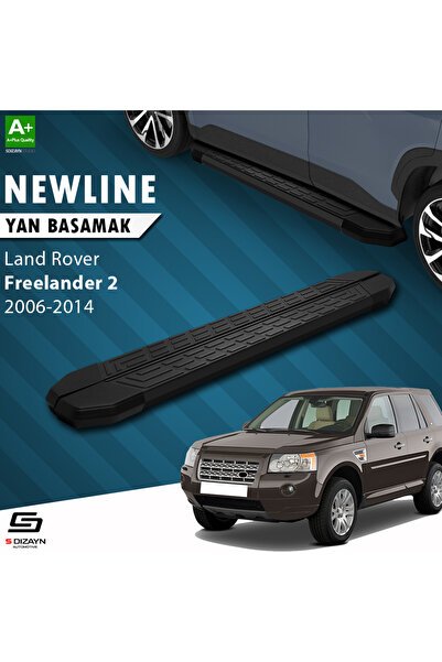 1_org_zoom-1621.jpg Land Rover Freelander 2 NewLine Siyah Araca Özel Yan Basamak 173 cm 2006-2014 - Görsel 1