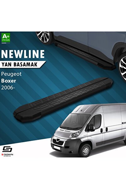 1_org_zoom-1632.jpg S-Dizayn Peugeot Boxer 3 Kısa Şase Newline Siyah Araca Özel Yan Basamak 209 cm 2006 ve Üzeri - Görsel 1