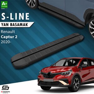 Renault Captur 2 S-Line Siyah Araca Özel Yan Basamak 183 cm 2020 ve Üzeri