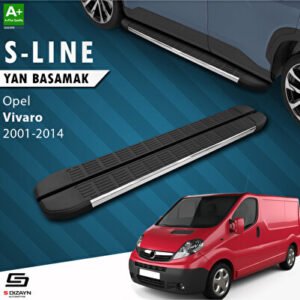 Opel Vivaro A Kısa Şase S-Line Krom Araca Özel Yan Basamak 223 cm 2001-2014