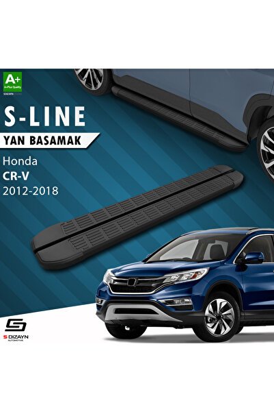 1_org_zoom-1656.jpg Honda CR-V 4 S-Line Siyah Araca Özel Yan Basamak 173 cm 2012-2018 - Görsel 1
