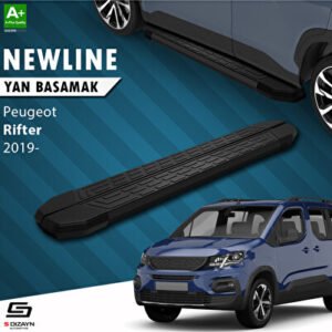 Peugeot Rifter NewLine Siyah Araca Özel Yan Basamak 203 cm 2019 ve Üzeri