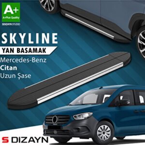 Mercedes Citan Uzun Şase Skyline Krom Araca Özel Yan Basamak 223 cm 2012-2021