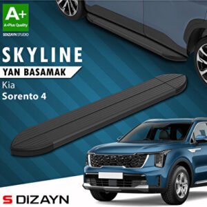 Kia Sorento 4 Skyline Siyah Araca Özel Yan Basamak 183 cm 2022 ve Üzeri